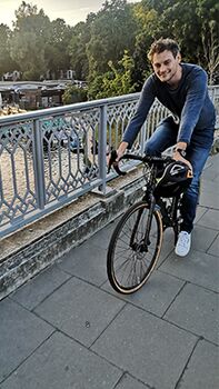 Bild Patient auf dem Mountainbike