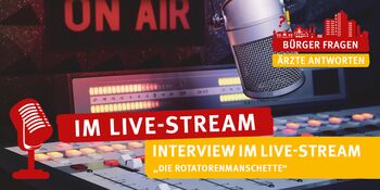 Bild Bürger fragen Rotatorenmanschette Livestream