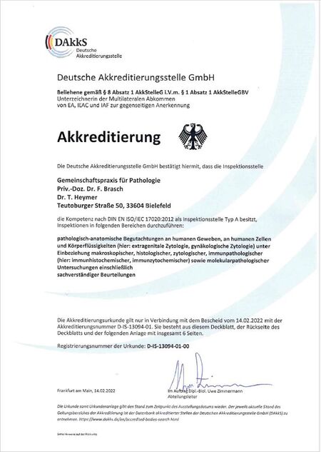 Zertifikat Akkreditierung