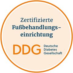 Rundes Bild zertifizierte Fußbehandlungseinrichtung DDB
