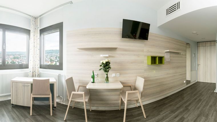 Bild Essbereich Patientenzimmer