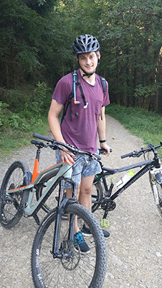 Bild Patient auf dem Mountainbike