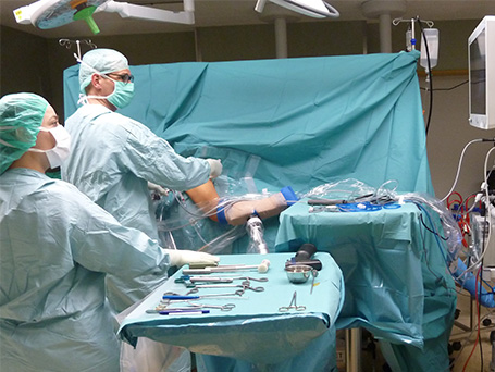 Bild Schulter Arthroskopie im OP