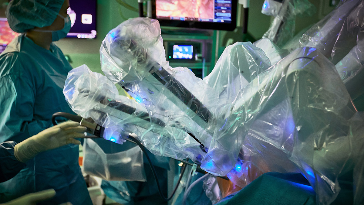 Bild Operation mit dem DaVinci Robotersystem