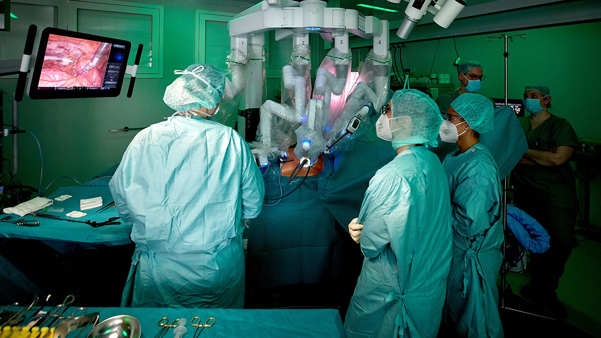 Bild Operation mit dem DaVinci Robotersystem
